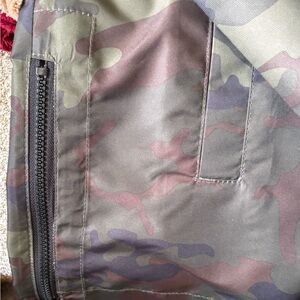 American Rag Camouflage Jacket with Orange Lining